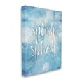 thumbnail image 3 of Stupell Industries Splish Splash Blue Bathroom Water Typography Painting Gallery Wrapped Canvas Print Wall Art, 3 of 5