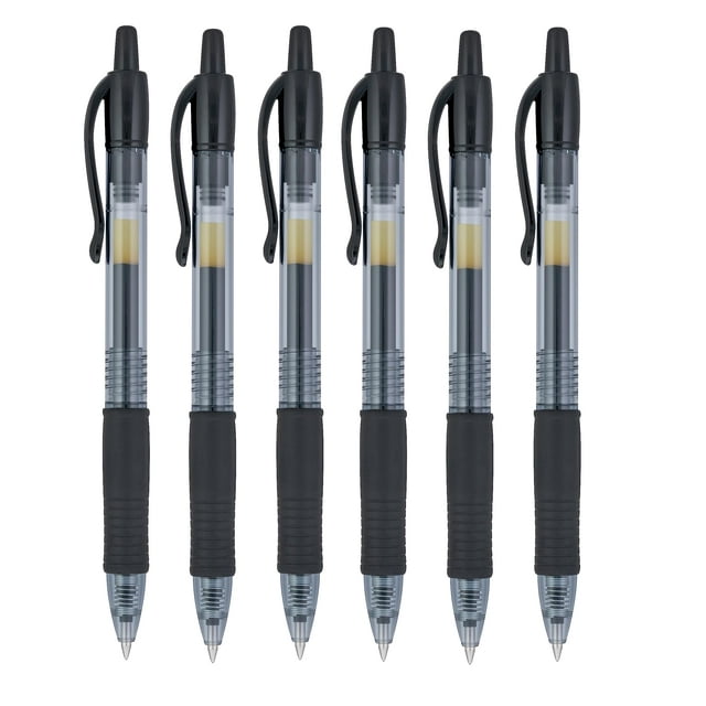 Bolígrafo de gel PILOT G2 07 negro punta fina 0,7 mm (6)