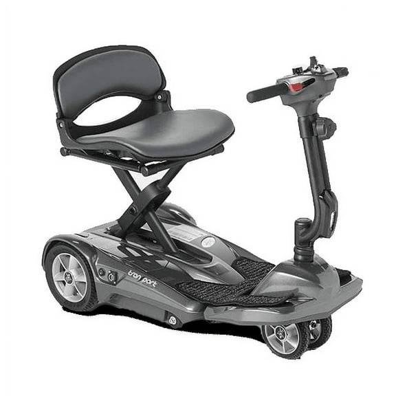 EV Rider Transport AF Plus S21AF Automatic Folding with Remote - Lithium Battery Lightweight Travel Mobility Scooter - Silver