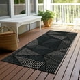 thumbnail image 5 of Addison Rugs Chantille Indoor/Outdoor Transitional Geometric Black Washable Runner Rug, 2'3" x 7'6", 5 of 5