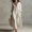 White, variant on Morttic Women's Lapel Half Placket Roll Up Sleeve Loose Shirt Maxi Dress – Solid Color Casual Summer Dress with Side Split White,S