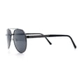 thumbnail image 6 of Mens Racer Tear Drop Double Bridge Officer Police Style Metal Sunglasses Gunmetal - Black, 6 of 8