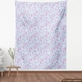thumbnail image 3 of Blue and Pink Fabric by the Yard, Tender Botanical Summer Pattern with Repetitive Branches Print, Decorative Upholstery Fabric for Sofas and Home Accents, 2 Yards, Pink Pale Blue by Ambesonne, 3 of 4