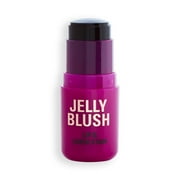Revolution Jelly Blush Stick, Sheer Finish, Long-Lasting, Buildable Color, Cherry Red