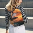 thumbnail image 5 of Rocae Sunset Dancing Dolphin B for Canvas College Laptop Backpack for Men Women-Medium, 5 of 5