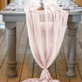 thumbnail image 3 of Camino de mesa de gasa de color rosa vino tinto de 10 pies y 29 120 pulgadas, decoración romántica para caminos de mesa de boda, 3 of 6