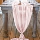 thumbnail image 3 of Camino de mesa de gasa de color rosa vino tinto de 10 pies y 29 120 pulgadas, decoración romántica para caminos de mesa de boda, 3 of 6
