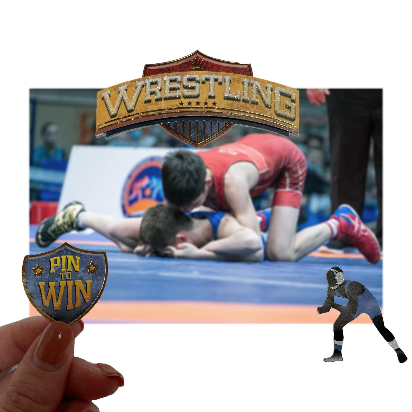 Recollections Wrestling Stickers, 12 Pack