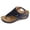 Navy, variant on Flip Flops for Women Hollow out Bohemian Flower Wedge Sandals Comfy Arch Support Orthopedic Shoes Elastic Ankle Strap Fashionable Beach Shoes Navy Size 8