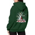 thumbnail image 6 of Womens Zip-up Hoodie Christmas Cute Santa Claus Print Long Sleeve Jackets Xmas Holiday Funny Fall Winter Hooded Sweatshirts, 6 of 8