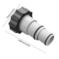 thumbnail image 3 of Adaptador de conversión de manguera para bomba de filtro INTEX Conector de manguera reutilizable (02), 3 of 8