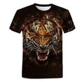 thumbnail image 1 of Verano moda 3D nueva camiseta de tigre niños divertido juego Casual camiseta niños niño niña ropa Cool dibujos animados camiseta Tops Tees Cute5T Gao Jinjia LED, 1 of 2