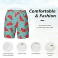 thumbnail image 6 of Picia Watermelon pattern Mens Swim Trunks with Compression Liner Stretch Beach Shorts Quick Dry with Zipper Pockets No-Chafing Board Shorts-XX-Large, 6 of 9