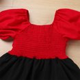 thumbnail image 6 of IDOPIP Toddler Baby Girls Christmas Dress Short Puff Sleeve Printed Smocked Skater Dress, 6 of 7