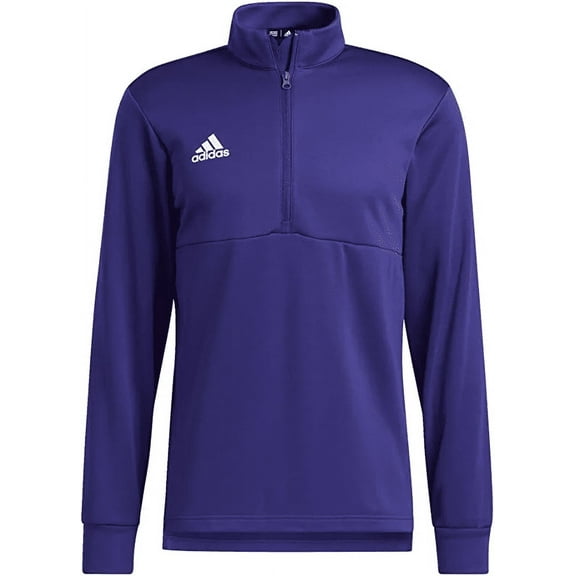 FT3322 Adidas Men's Team Issue 1/4 Zip Pullover Team College Purple/White XL