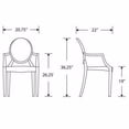 thumbnail image 2 of Nicer Furniture Ghost Clear Arm Chair, 2 of 5
