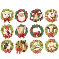 thumbnail image 2 of Christmas Decor, 12 Pieces Farm Animal Themed Diamond Art Christmas Ornaments, 3X3 Inch Cute Mini Christmas Ornaments Set, Full Diamond Painting Kit with All Painting Supplies,, 2 of 7