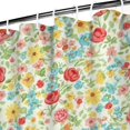 thumbnail image 3 of Pioneer Flower Floral Print Pattern Shower Curtain 36"x72", Bathroom Decorative Shower Curtain Set with 12 Hooks, Waterproof Washable, 3 of 6