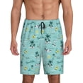 thumbnail image 3 of Lsque Hawaiian Style Mens Sleep Pajama Shorts,Short Pajama Pants, Cotton Ultra-Soft Knit-X-Large, 3 of 9