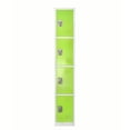 thumbnail image 2 of AdirOffice 72" Steel Large Metal Storage Locker for School & Office w/4 Doors, Green, 2 of 7
