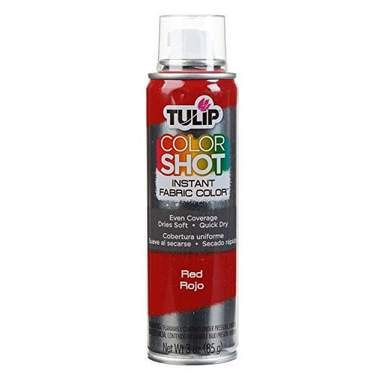  Tulip ColorShot Instant Fabric Spray Color 3oz. Red