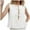 White, variant on Womens Summer Tops Linen Tie Front Tank Top Ruffle Shirt Women Sleeveless Pleated Shirts Casual Vest Cute Shirts Casual Tight Tops Women Bra Straps Replacement Thin Deep V T Shirt Top Bullseye Top