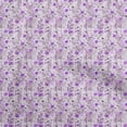 thumbnail image 1 of oneOone Cotton Silk Purple Fabric Florals Craft Projects Decor Fabric Printed By The Yard 42 Inch Wide, 1 of 1
