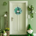 thumbnail image 5 of St. Patrick’s Day Wreath, Artificial Spring Shamrock Door Hanging with Yarn Ribbon, Indoor/Outdoor Holiday Wall Decor for Home, Gifts(16.5x16.5in), 5 of 6