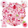 thumbnail image 3 of 35pcs-50pcs Cute Stickers Kids Stickers Pink Stickers Teacher Reward Stickers Lovely Stationery Stickers for Laptops Suitcases, 3 of 9