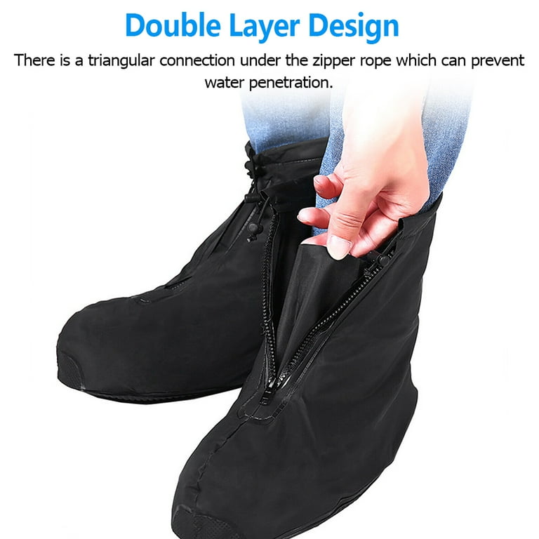 IC ICLOVER 360 Waterproof Rainproof PVC Fabric Zippered Shoe