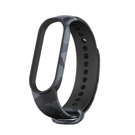 

Electronics On Clearance For Mi Band 6/6 Nfc Painted Fashion Camouflage Pattern Replacement Wristband Gray