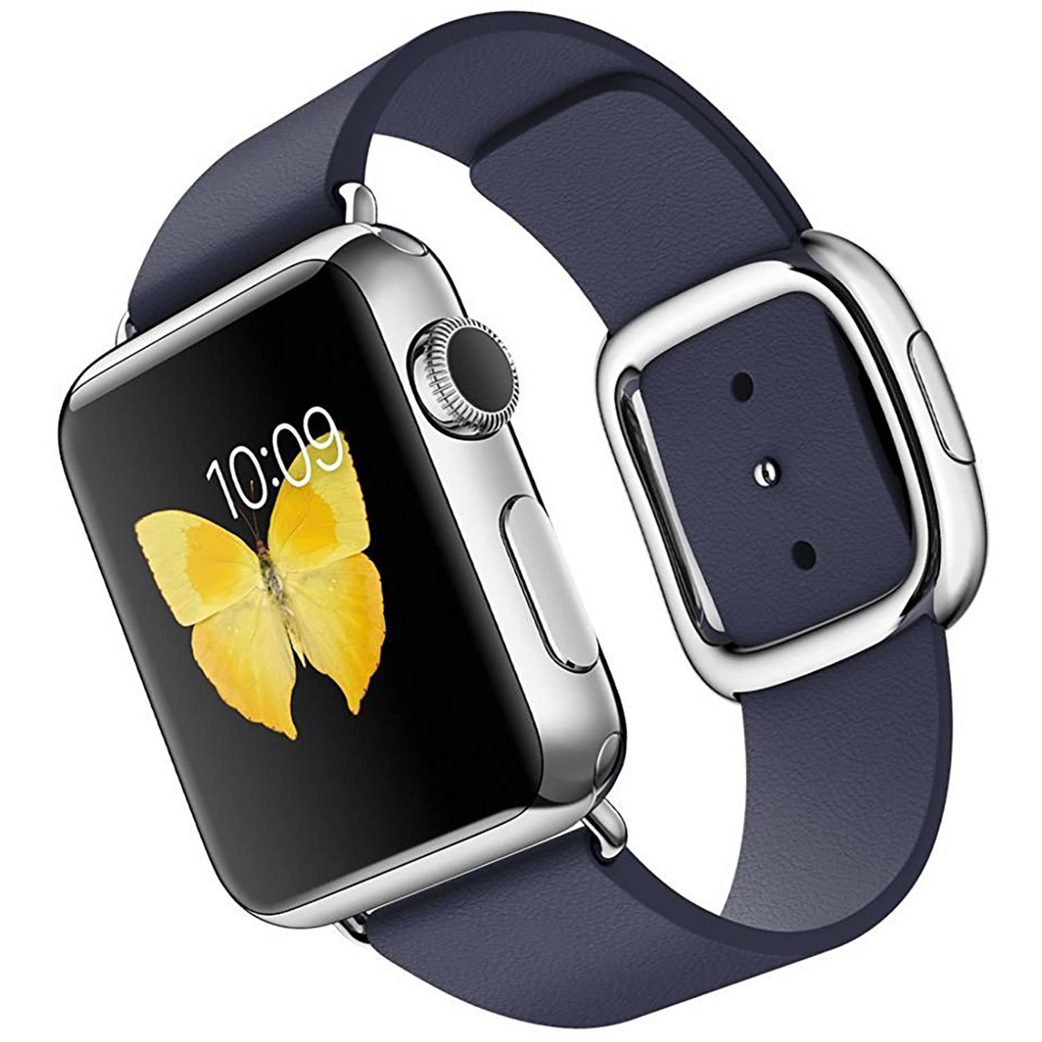 Apple Watch 38mm Stainless Steel Case with Midnight Blue Modern Buckle Stainless Steel Case Apple Watch
