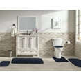 thumbnail image 2 of Garland Rug Gramercy Washable Bath Rug Set, 5 Piece (2 Bath Rugs, Contour, Lid Cover, & Runner Rug) Navy, 2 of 7