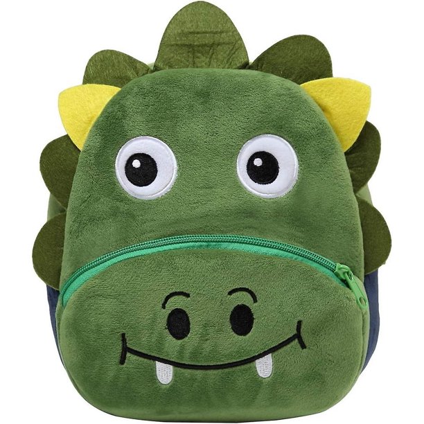Mochila para niños, Mochila pequeña para bebés de 1 a 3 años, Mochila Escolar Ligera y Linda para jardín de Infantes, Mochila de Dinosaurio 3D, Mini Bolsa de Felpa para guardería Rojo Verde Cocina, Decoración y Otros