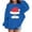 Z01-Blue, variant on Preppy Sweater Kids Graphic Crewneck Drawstring Preppy Pullover Tops Comfy Plus Size Sweatshirts Cute Jackets , Size 5-12