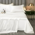 High End Satin Sheets Soft And Comfortable Solid Color Sheets Luxurious