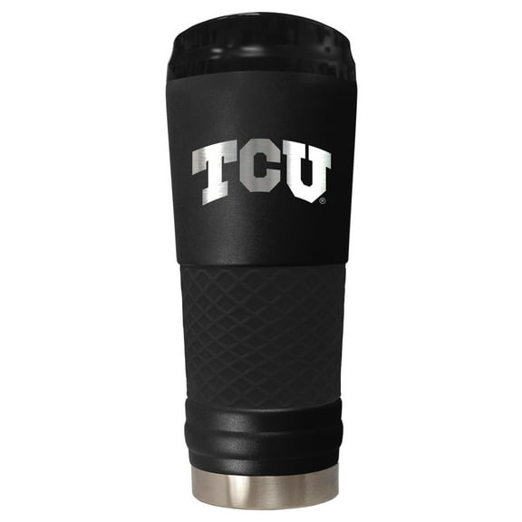 Black TCU Horned Frogs Stealth Matte 24oz Tumbler