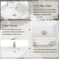thumbnail image 4 of 24" Wall-Mounted Bathroom Vanity with Sink, Floating Storage Cabinet with Stone Resin Countertop, Soft-Close Drawers and Water-Resistant Oak Finish for Modern Bathrooms, 4 of 9