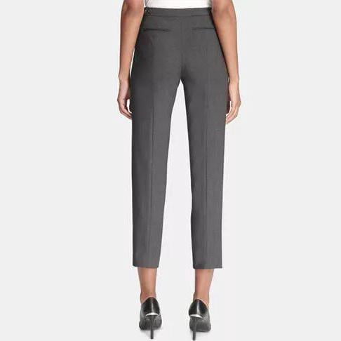 Crepe Calvin Klein Work Pants Calvin Klein Womens Gray Modern