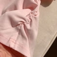 thumbnail image 6 of BFHHYA Girls Short Sleeve Shirts Ruched Side Crew Neck T-Shirts Solid Color Summer Basic Tops for Girls 1-11 Years, 6 of 6