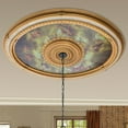 thumbnail image 2 of AFD Classical Large Oval Chandelier Ceiling Medallion 79 inches, 2 of 5