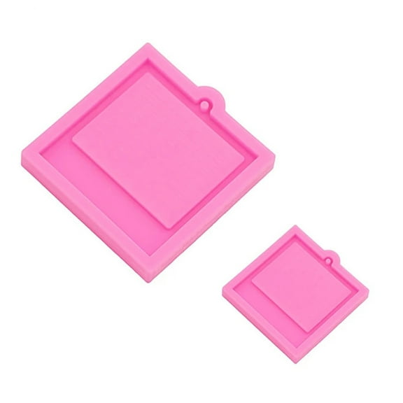 Hukai 1 Set Photo Frame Keychain Resin Mold Silicone Mould Epoxy Mold Handmade Jewelry