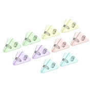 Uxcell Multifunction Document Clip,10Pack Triangular Clip for Book Page Corners,5 Colors
