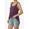thumbnail image 3 of Women's PLUS Tank Tops Scoop Neck Loose Fit Summer Casual Round Hem Sleeveless Tee, 3 of 7