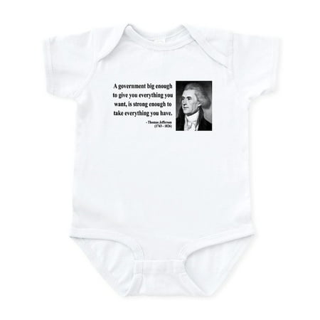 

CafePress - Thomas Jefferson 1 Infant Bodysuit - Baby Light Bodysuit Size Newborn - 24 Months