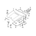 thumbnail image 3 of New Genuine BMW Hood Catch (2002-2005) OE 51237186508, 3 of 10