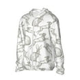 thumbnail image 2 of Fotbe Hand Drawn Rabbit Men's Women's UPF 50+ Sun Protection Jacket Hooded Cooling Shirt with Pockets Hiking Outdoor Performance-, 2 of 8