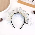 thumbnail image 3 of Diadema de bola de discoteca para fiesta de cumpleaños + Nochevieja - Se adapta a adultos + niños - Última discoteca, decoración de discoteca, accesorio para el cabello, 3 of 5