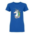 thumbnail image 2 of The Rainbow To My Unicorn Shaped T-Shirt Women -Image by Shutterstock, Female Medium, 2 of 4
