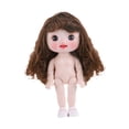 thumbnail image 3 of Muñeca BJD de 21 cm con cuerpo y ojos 3D, interactiva, educativa y de moda. Estilo F, 3 of 9